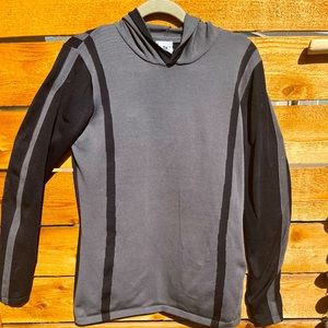 Well constructed Quality pull over sweatshirt/sweater type hoodie. Sporty&Sleek